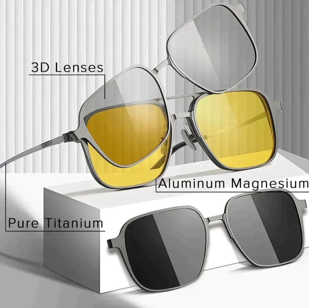Hawkeyes 5-in-1 Magnetic Polerized Sunglasses