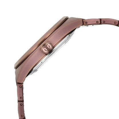 Titan Nexus Skeletal Automatic Analog with Brown Dial Brown Stainless Steel Strap Watch for Men - 90221QM01